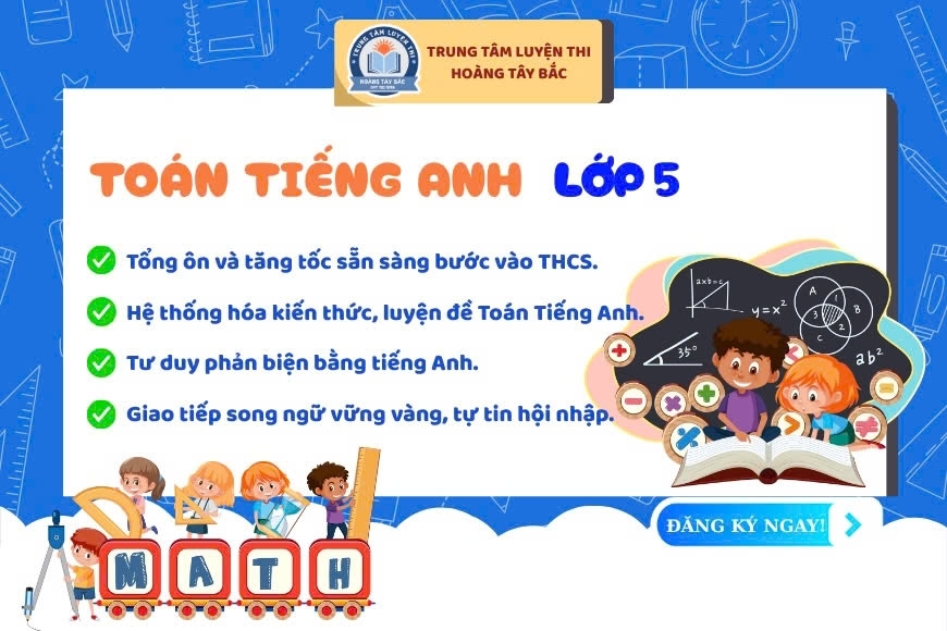 Toán tiếng anh lớp 5