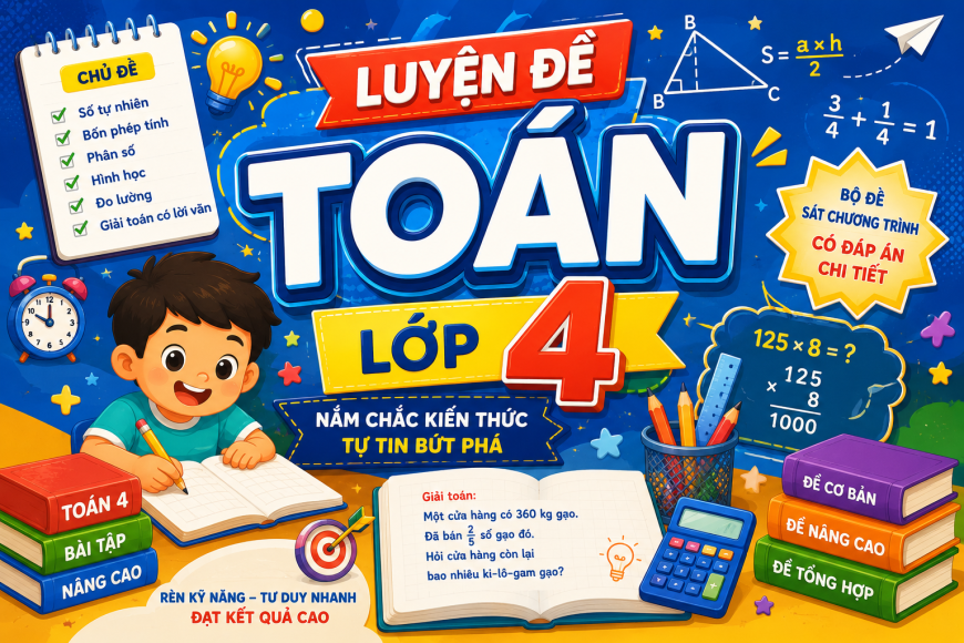 LUYỆN ĐỀ TOÁN LỚP 4